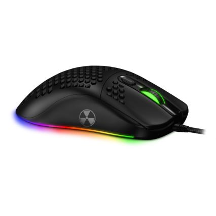 CONNECT IT CMO-5511-BK - LED RGB Laidinė žaidimų pelė 200-12800 DPI juoda