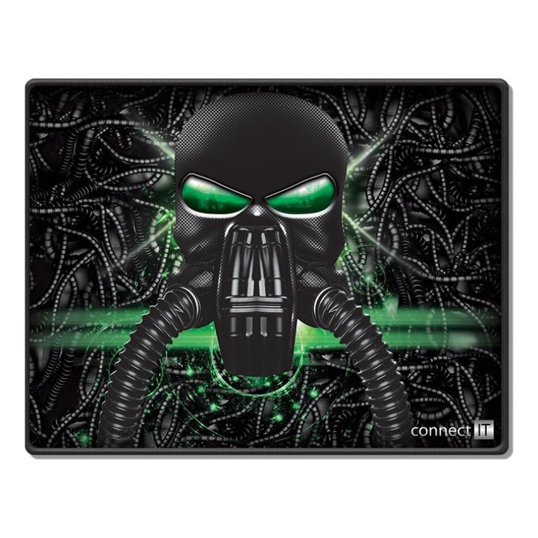 CONNECT IT CMP-1100-SM - Pelės kilimėlis 32x24,5 cm juoda/žalia