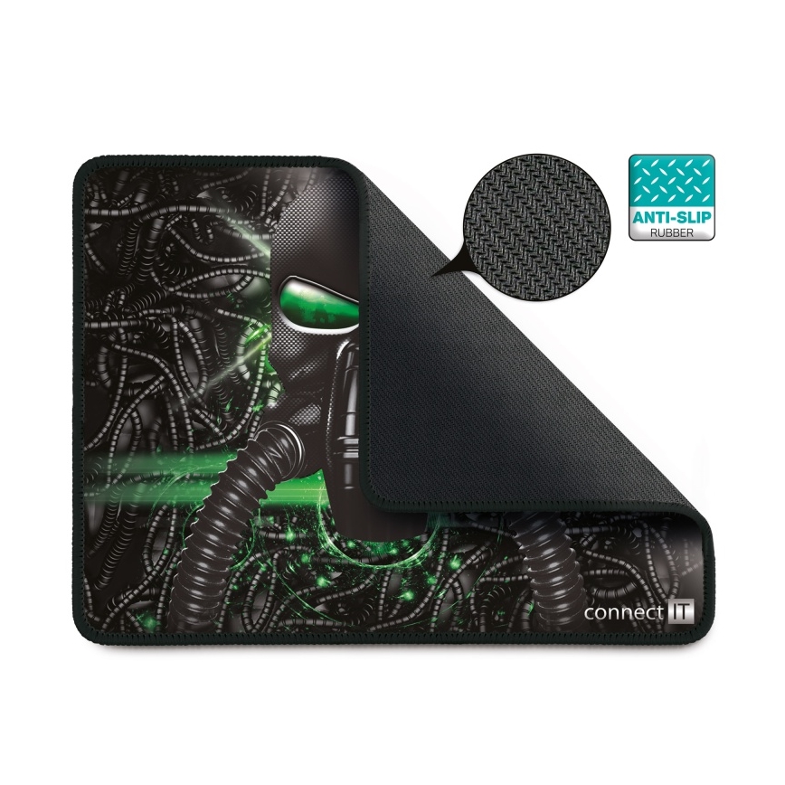 CONNECT IT CMP-1100-SM - Pelės kilimėlis 32x24,5 cm juoda/žalia