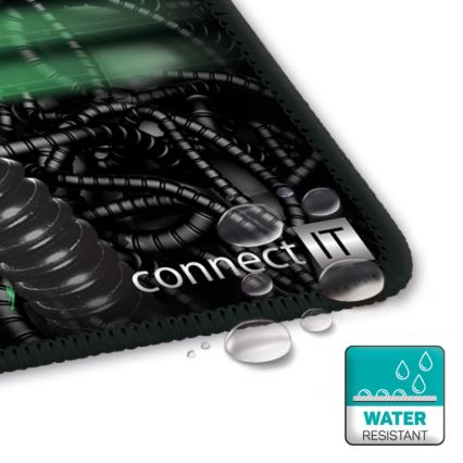 CONNECT IT CMP-1110-LG - Kilimėlis klaviatūrai ir pelė 88,6x24,5 cm juoda/žalia