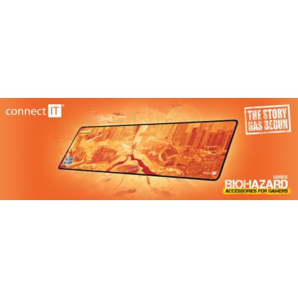 CONNECT IT CMP-1140-LG - Kilimėlis klaviatūrai ir pelė 88,6x24,5 cm oranžinė