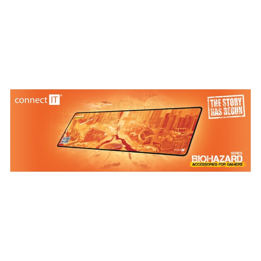CONNECT IT CMP-1140-LG - Kilimėlis klaviatūrai ir pelė 88,6x24,5 cm oranžinė