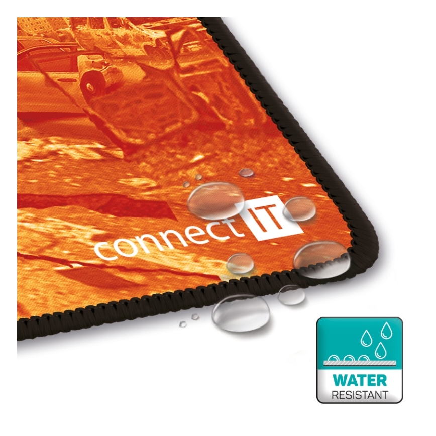 CONNECT IT CMP-1140-LG - Kilimėlis klaviatūrai ir pelė 88,6x24,5 cm oranžinė