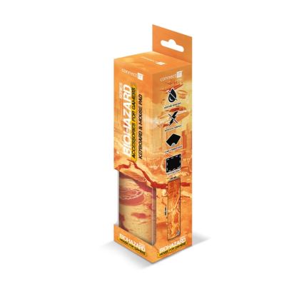 CONNECT IT CMP-1140-LG - Kilimėlis klaviatūrai ir pelė 88,6x24,5 cm oranžinė