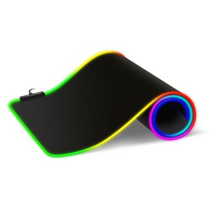 CONNECT IT CMP-3100-LG - LED RGB Žaidimų klaviatūra ir pelės kilimėlis 80x30 cm juoda