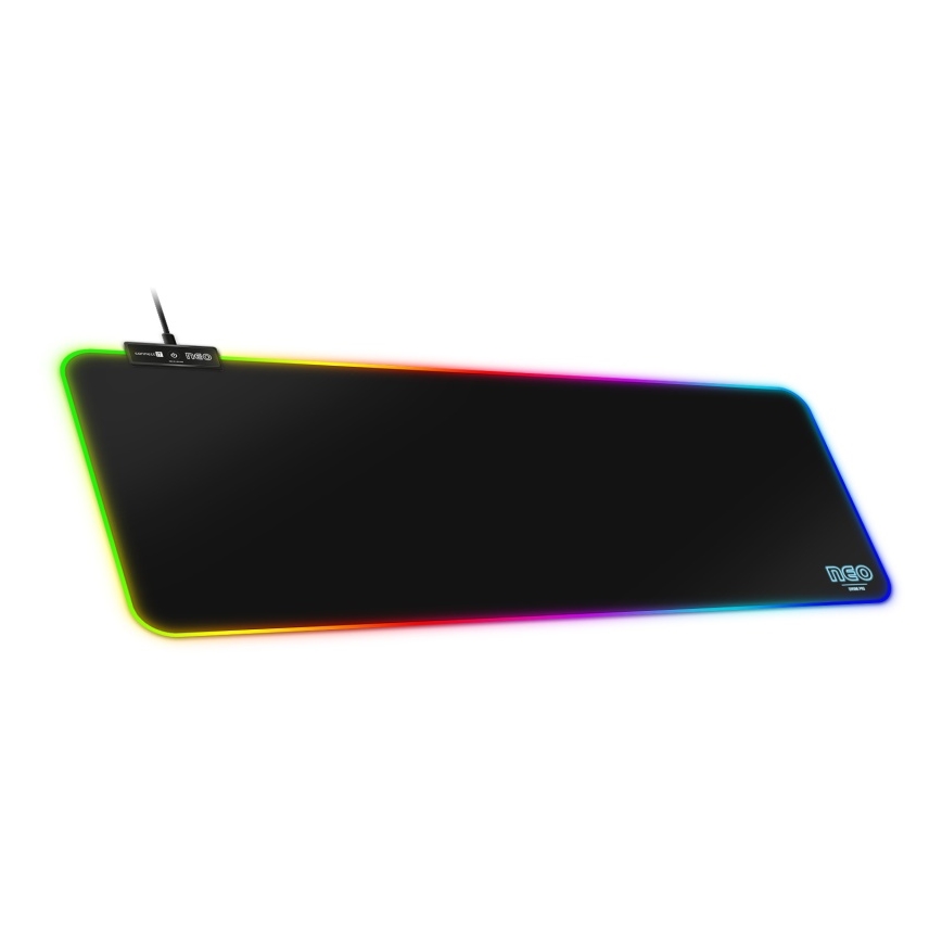 CONNECT IT CMP-3100-LG - LED RGB Žaidimų klaviatūra ir pelės kilimėlis 80x30 cm juoda