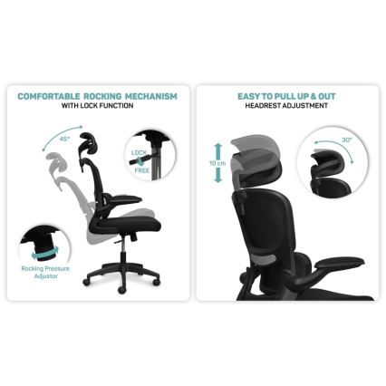CONNECT IT COC-2500-BK - Ofiso kedė ForHealth DeltaPro juoda