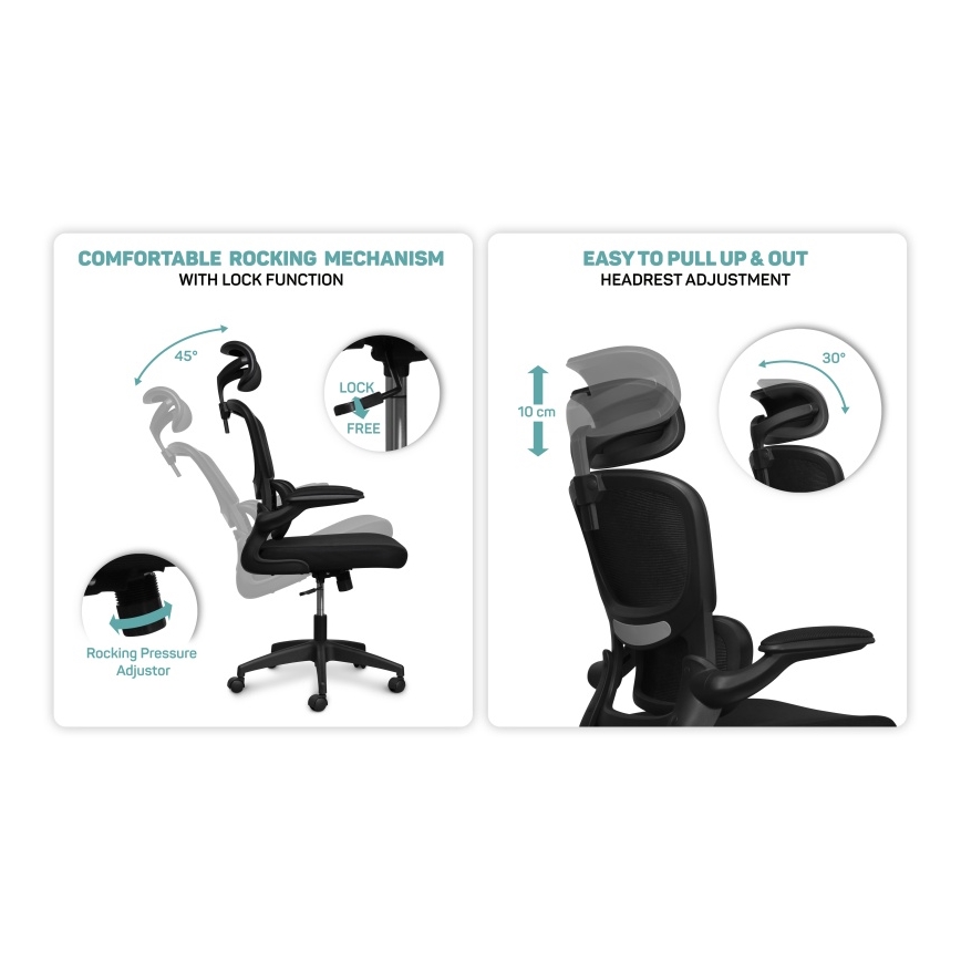 CONNECT IT COC-2500-BK - Ofiso kedė ForHealth DeltaPro juoda
