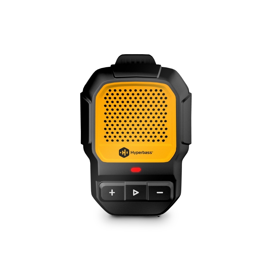 CONNECT IT HSP-1010-BK - Belaidis garsiakalbis su mikrofonu ClipBEAT 2W/5V 560 mAh IPX7 juoda/geltona