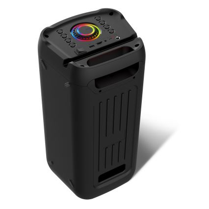 CONNECT IT HSP-3050-BK - LED Belaidis garsiakalbis su mikrofonu 60W/5V 4500 mAh juoda + nuotolinio valdymo pultas