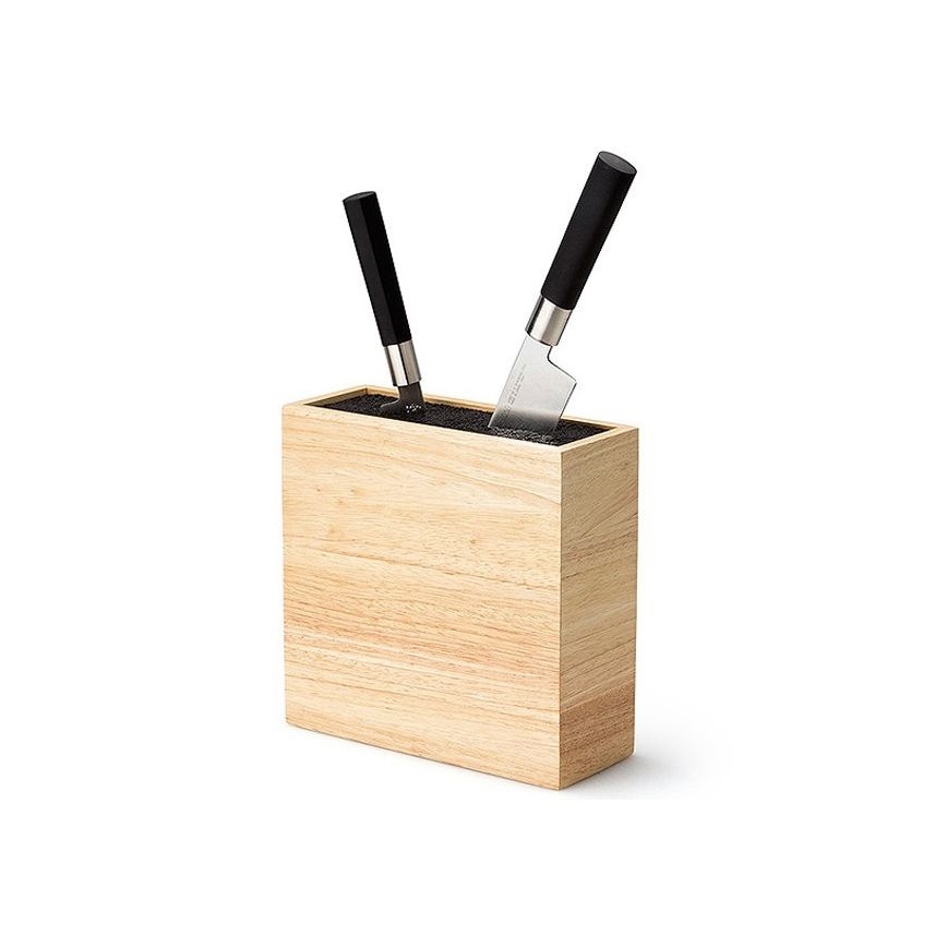 Continenta C3314 - Peilių stovas su lanksčiu įdėklu 22x9x21,5 cm kietmedžio