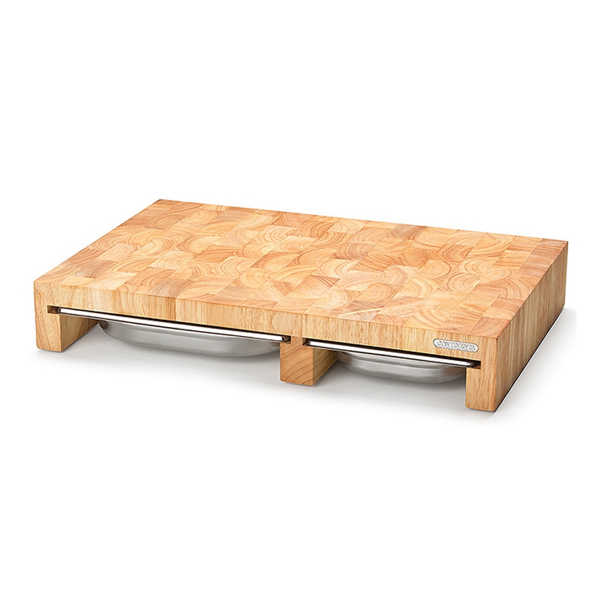 Continenta C4028 - RINKINYS 1x virtuvės pjaustymo lenta 50x32,5 cm + 3x dubunėliai fikuso