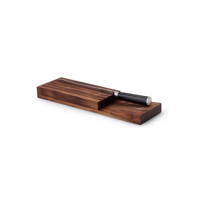 Continenta C4873 - Peilių stovas 39x11x3,5 cm akacija