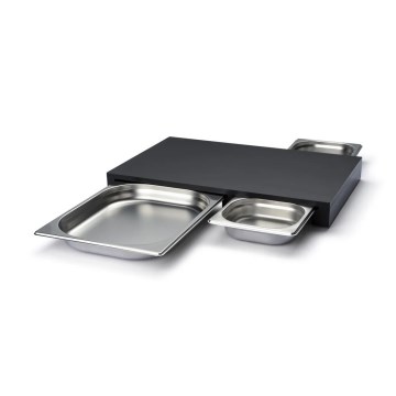 Continenta C5328 - rinkinys: virtuvinė pjaustymo lenta 49,5x32,5 cm + 3 Duracore dubenys