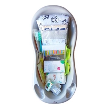 COSING - 16 dalių pradinis rinkinys naujagimiui, pilkos spalvos