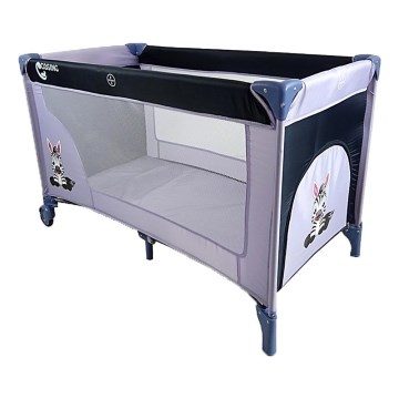 COSING - Kelioninė lovelė ADAM Zebra Grey