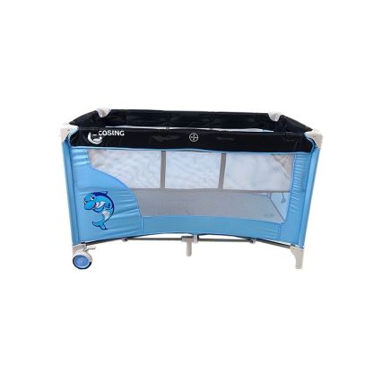 COSING - Kelioninė lovelė su reguliuojama padėtimi ADAM Dolphin Blue