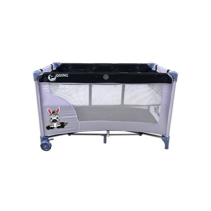 COSING - Kelioninė lovelė su reguliuojama padėtimi ADAM Zebra Grey