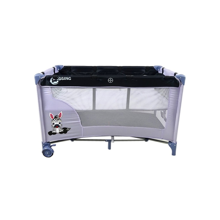 COSING - Kelioninė lovelė su reguliuojama padėtimi ADAM Zebra Grey