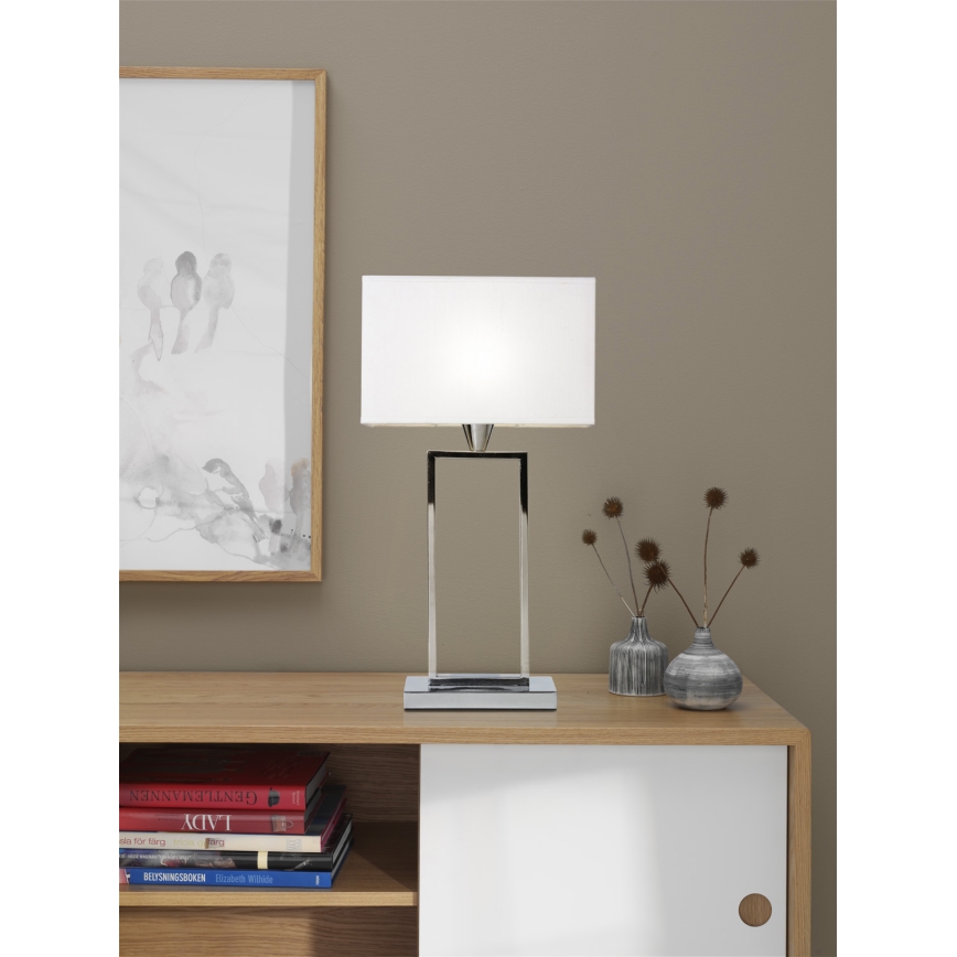 Cottex - stalinis šviestuvas KENSINGTON 1xE14/40W/230V sidabro spalvos