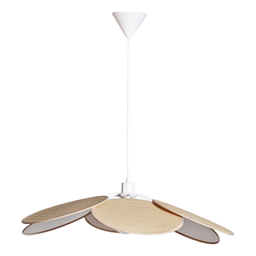 Cottex - pakabinamas šviestuvas ant laido WINF 1xE27/8W/230V smėlinė/balta