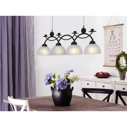 Cottex - Pakabinamas šviestuvas ant laido FLORENS 4xE14/40W/230V