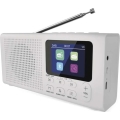 DAB DAB+ FM radijas 3W/5V/4xAA baltas
