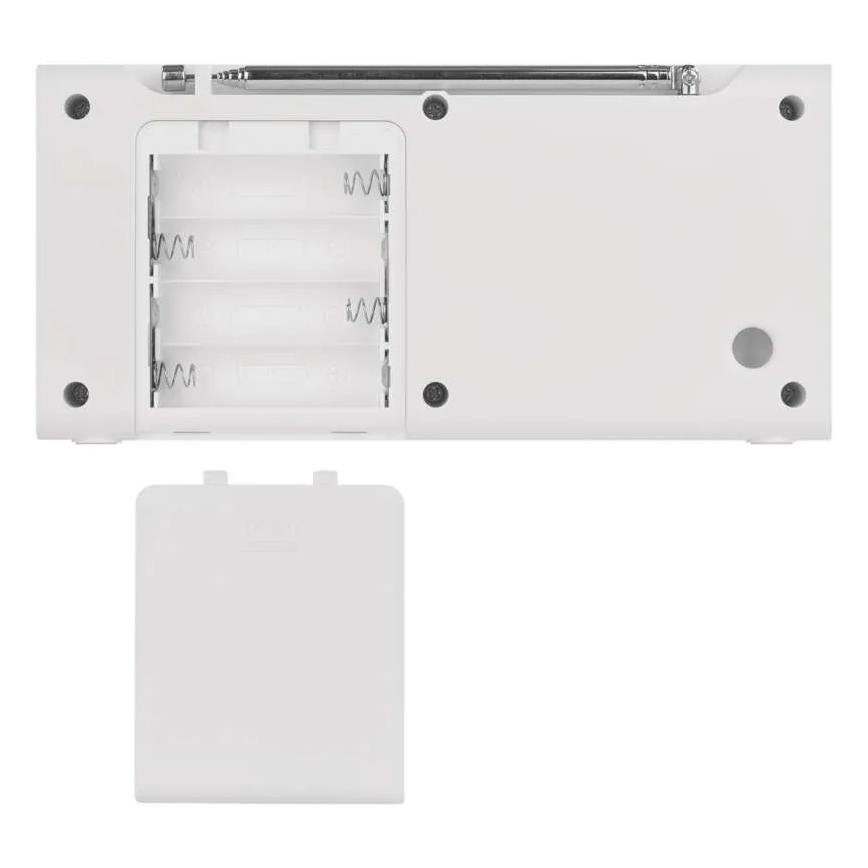 DAB DAB+ FM radijas 3W/5V/4xAA baltas