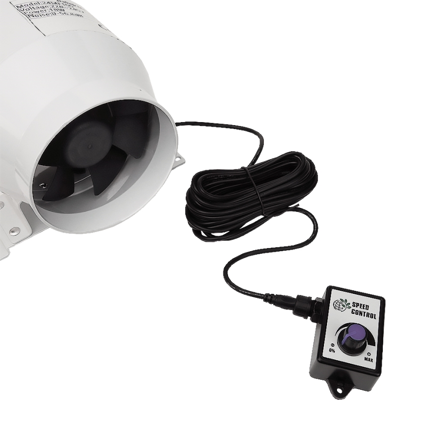 Dalap 24MF100 - Kanalinis ventiliatorius su energiją taupančiu varikliu ir apsukų reguliatoriumi MF 100 EC 18W/230V