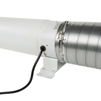 Dalap 24MF125 - Kanalinis ventiliatorius su energiją taupančiu varikliu ir greičio reguliatoriumi MF 125 EC 20W/230V
