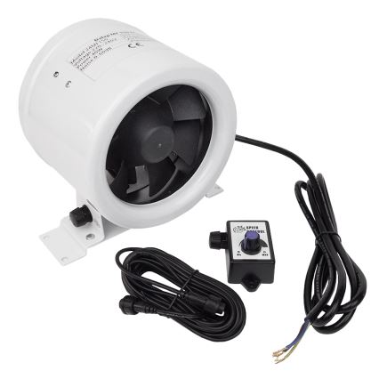 Dalap 24MF150 - Kanalinis ventiliatorius su energetiškai efektyviu varikliu ir greičio reguliatoriumi MF 150 EC 40W/230V