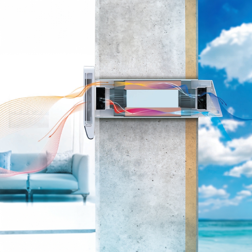 Dalap 25BP160 - Kambarinis rekuperatorius BRISE 160 PROFI 22W/230V Wi-Fi + nuotolinis valdymas