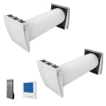 Dalap 55561 - KOMPLEKTAS 2 vnt. kambariniai rekuperatoriai ZEPHIR SIMPLE DOUBLE 7,61W/230V