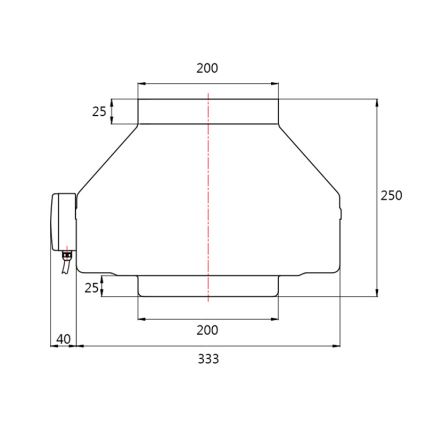 Dalap 8132 - Radialinis ortakinis ventiliatorius TURBINE M 200 150W/230V