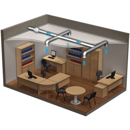 Dalap 8199 - Ašinis ventiliatorius AP PROFI 100 25W/230V