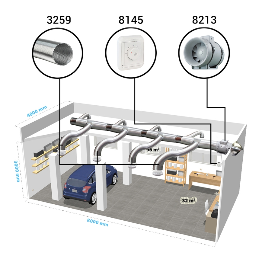 Dalap 8213 - Ašinis ventiliatorius AP PROFI 160 50W/230V