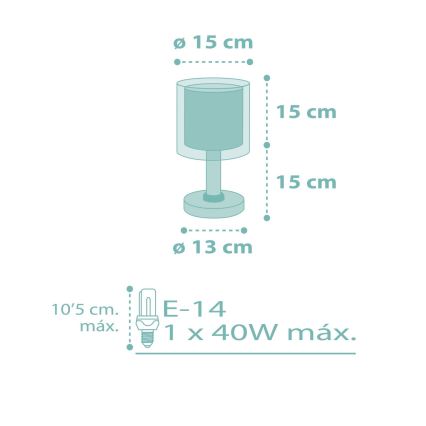 Dalber 41001H - Vaikiškas šviestuvas DOTS 1xE14/40W/230V