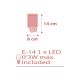 Dalber 41005S - LED lizdo lempa DOTS LED / 0,3W / 230V