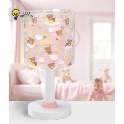 Dalber 41571S - LED vaikiška lempelė BABY TEDDY 1xG4/4W/230V rožinė