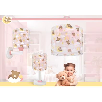 Dalber 41571S - LED vaikiška lempelė BABY TEDDY 1xG4/4W/230V rožinė