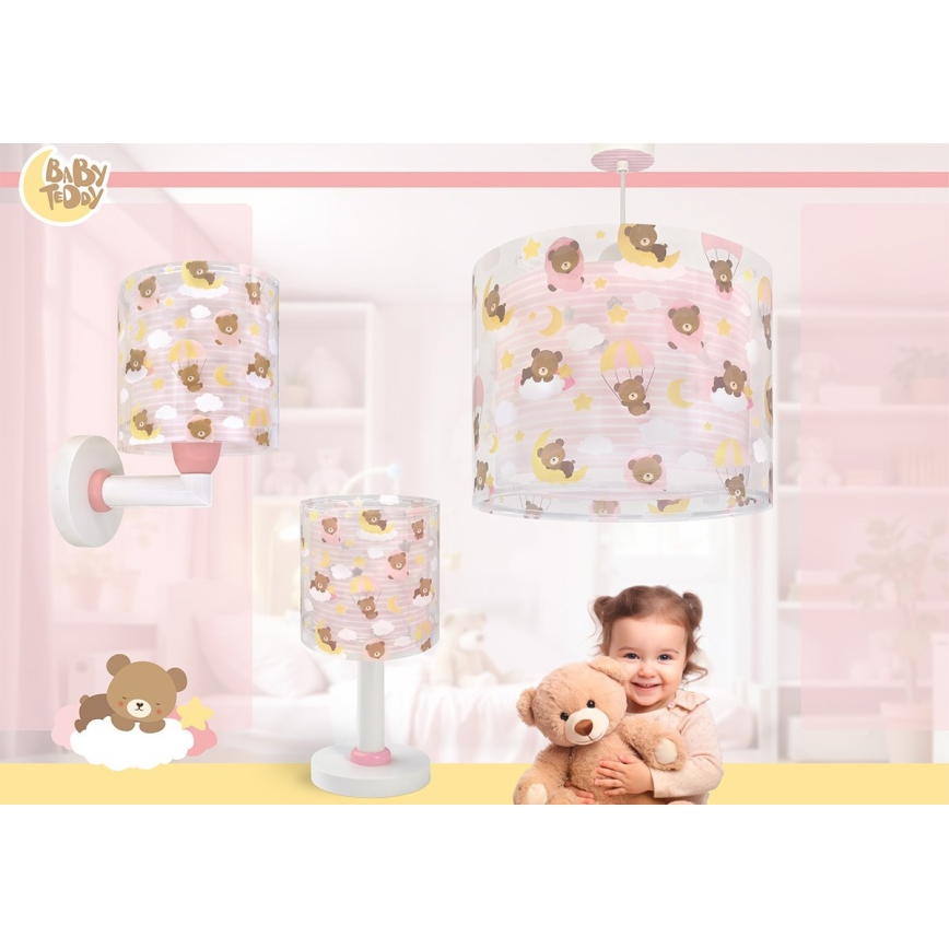 Dalber 41571S - LED vaikiška lempelė BABY TEDDY 1xG4/4W/230V rožinė