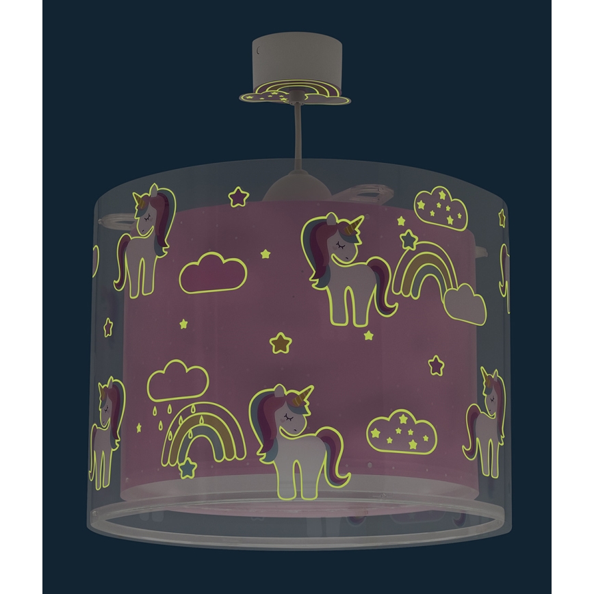 Dalber 41592 – Vaikiškas sietynas UNICORNS 1xE27/60W/230V
