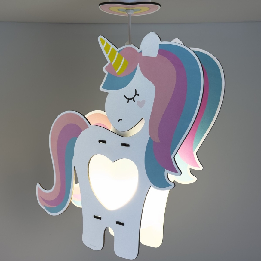Dalber 41597 - Vaikiškas sietynas UNICORN 1xE27/15W/230V