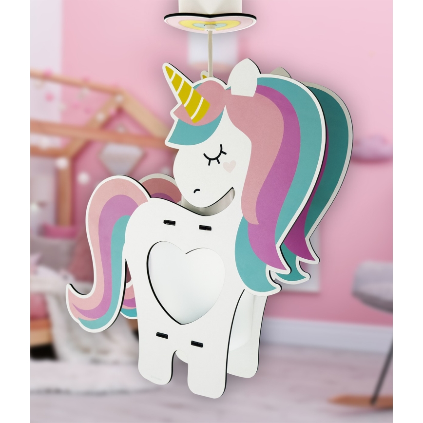 Dalber 41597 - Vaikiškas sietynas UNICORN 1xE27/15W/230V
