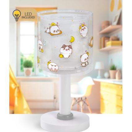 Dalber 41761E - Vaikiška LED naktinė lempa KAWAII FRIENDS 1xG4/4W/230V pilka