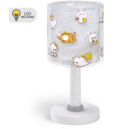 Dalber 41761E - Vaikiška LED naktinė lempa KAWAII FRIENDS 1xG4/4W/230V pilka