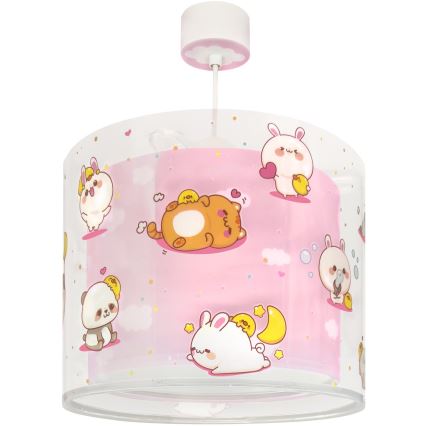 Dalber 41762S - Vaikiška liustra KAWAII FRIENDS 1xE27/15W/230V rožinė
