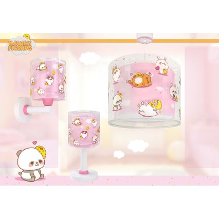 Dalber 41762S - Vaikiška liustra KAWAII FRIENDS 1xE27/15W/230V rožinė