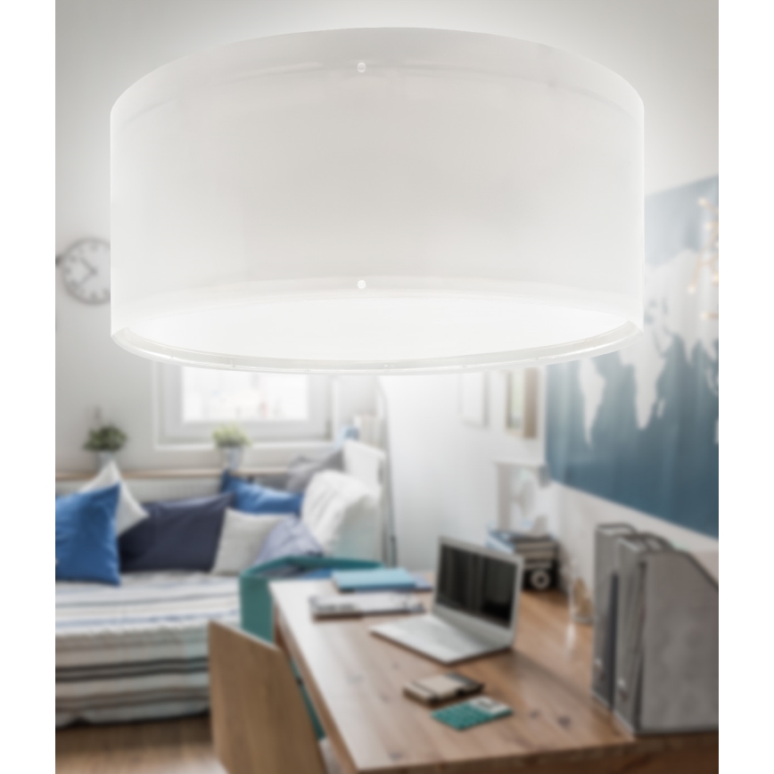 Dalber 42006E - Vaikiškas lubinis šviestuvas COLOR LIGHT 2xE27/15W/230V balta