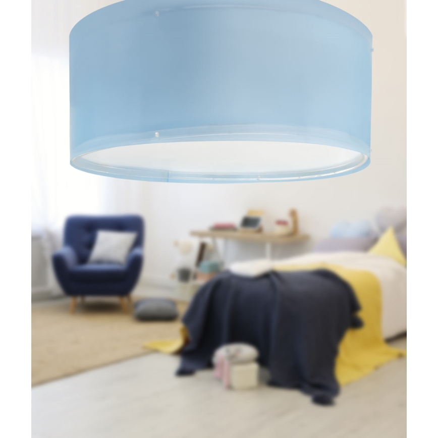 Dalber 42006T - Vaikiškas lubinis šviestuvas COLOR LIGHT 2xE27/15W/230V mėlyna